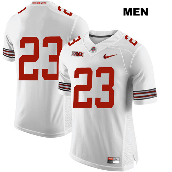 Ohio State Buckeyes Men's De'Shawn White #23 White Authentic Nike No Name College NCAA Stitched Football Jersey CA19S85GL